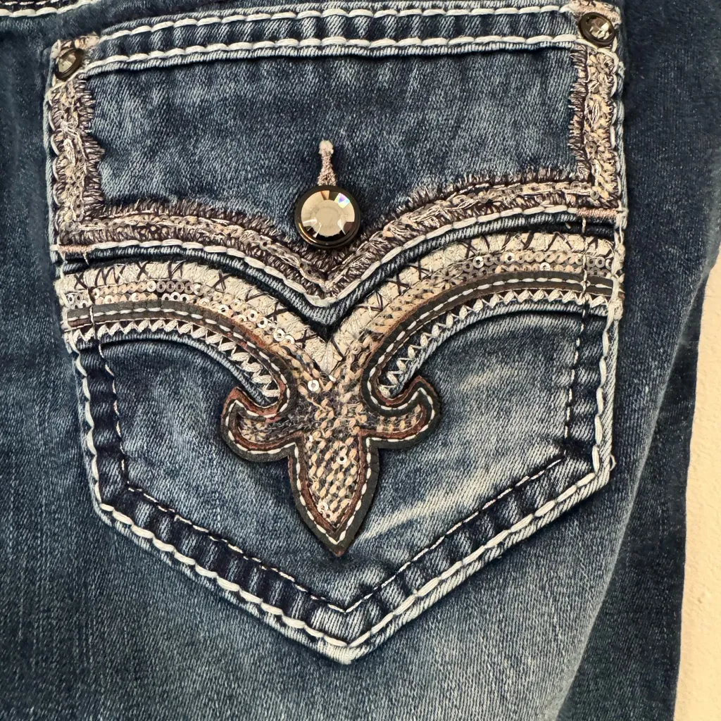 Rock Revival Lanlan Straight Stretch Jean Size 34 - Image 10