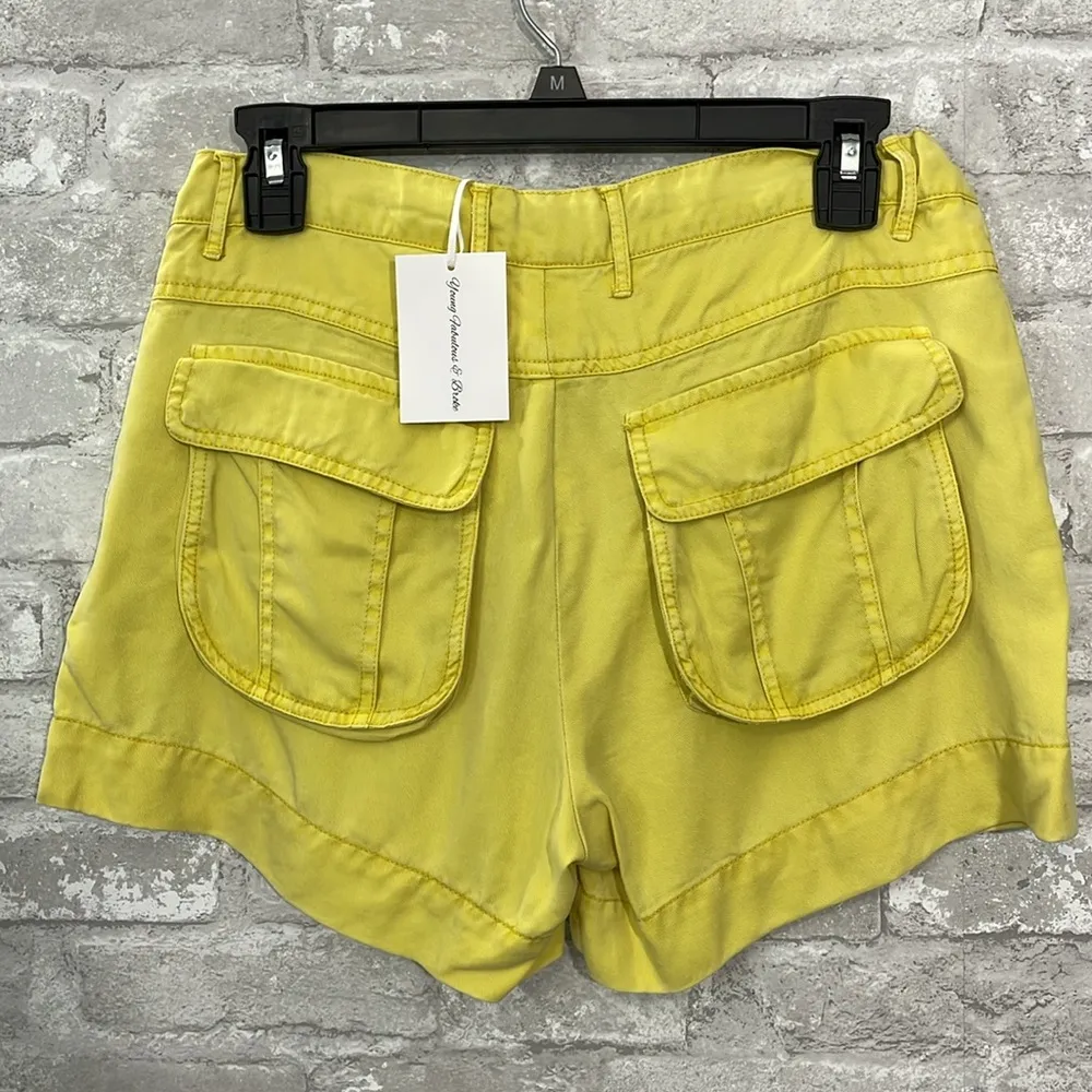 Young Fabulous & Broke Yellow Milo Shorts Relaxed Fit - Image 2