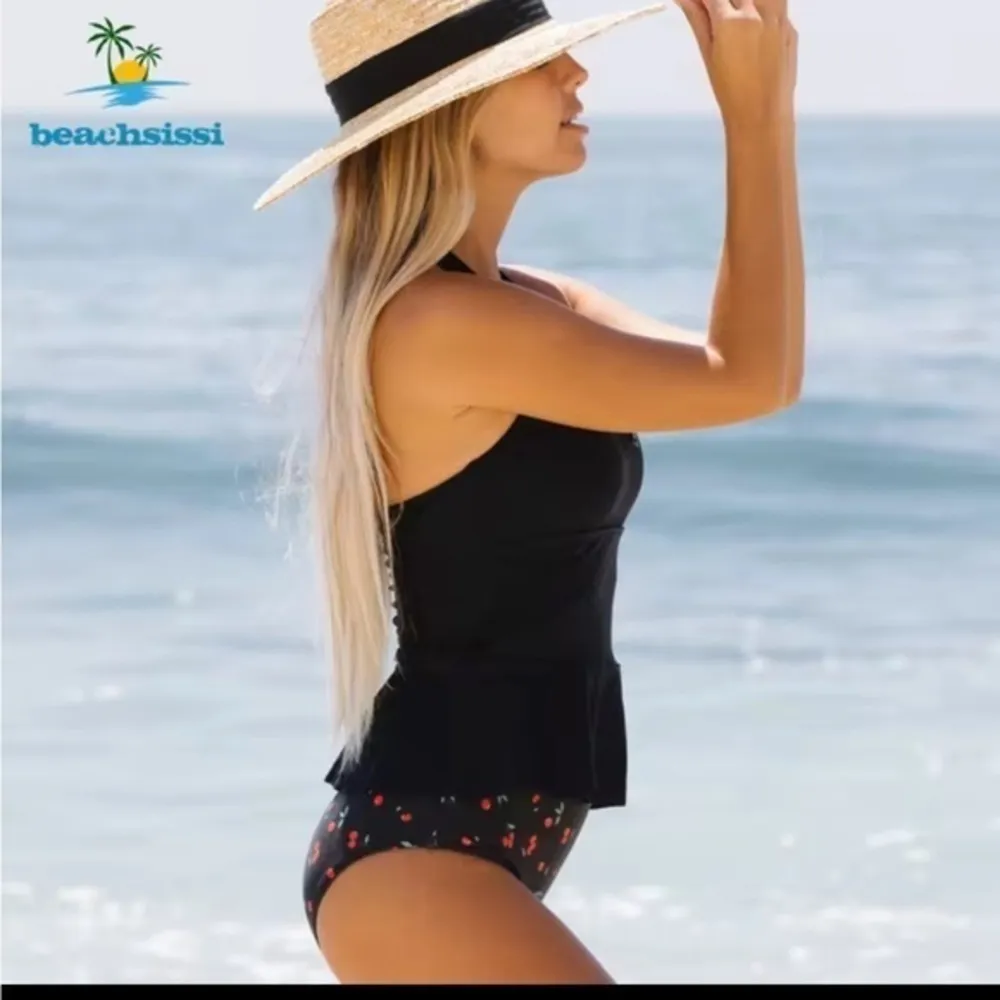 Beachsissi ‎ tankini cherry pickers NWT Small - Image 2