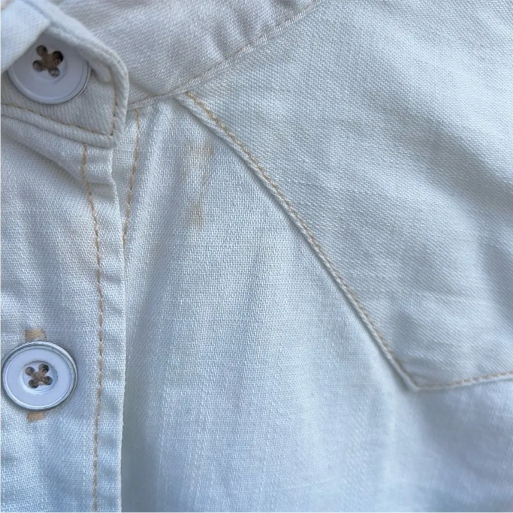 Free People Before Sunrise Ombré Denim
Button Front Shirt Small - Image 8