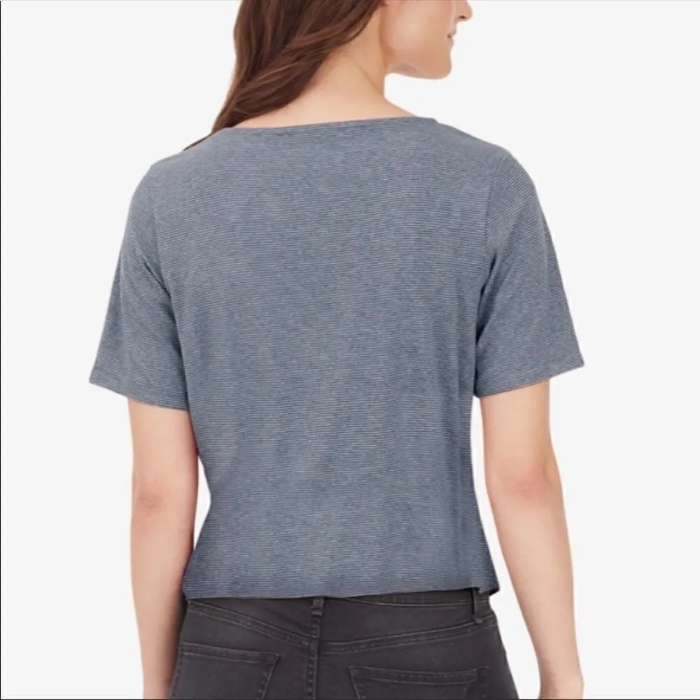 WILLIAM RAST Striped Tie-Front T-Shirt NWT Small - Image 2