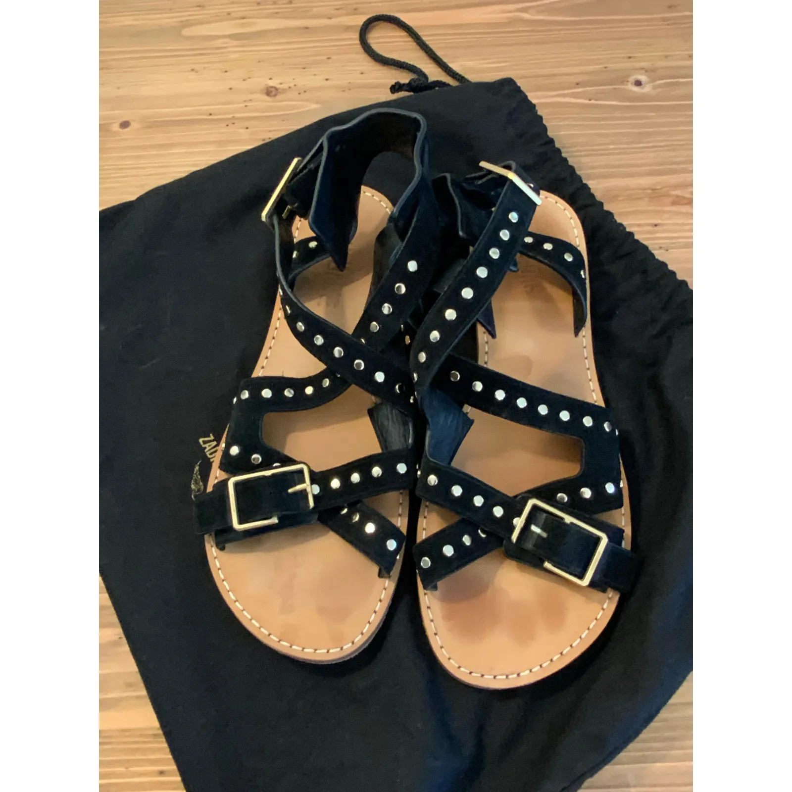 Zadig & Voltaire Cecilia Studs Caprese Sandals size 38 - Image 4