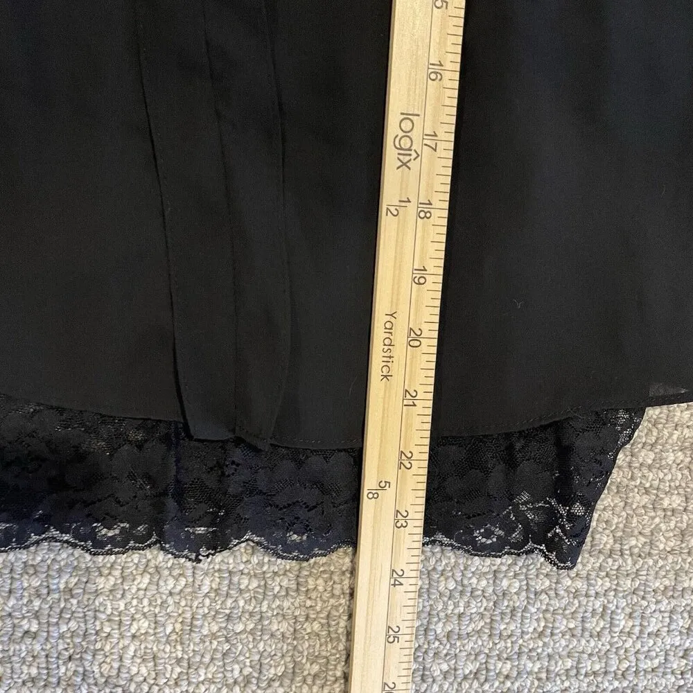 Zara Basic Sleeveless Blouse Womens Small  Black Lace Witchy Whimsigoth S Layer - Image 6