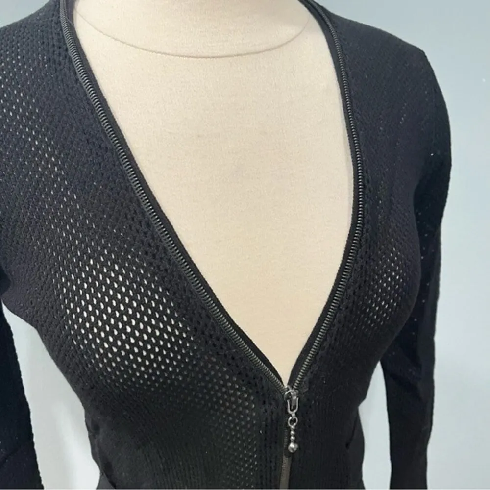 McQ Alexander McQueen x Target Mesh Cardigan in Black Size XS - Image 2