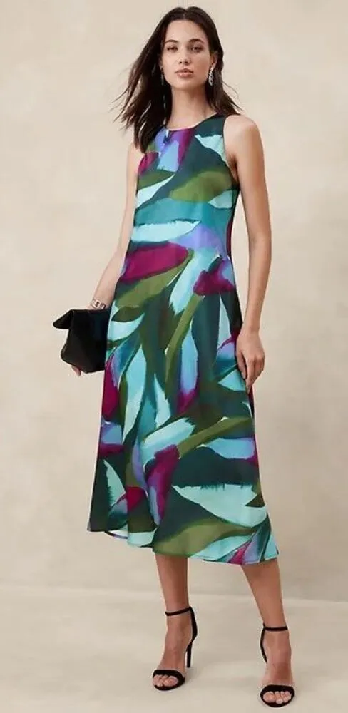 white christmas dresses BANANA REPUBLIC Navy Blue Halter Dress Size 6 – alineconsignment main image 0