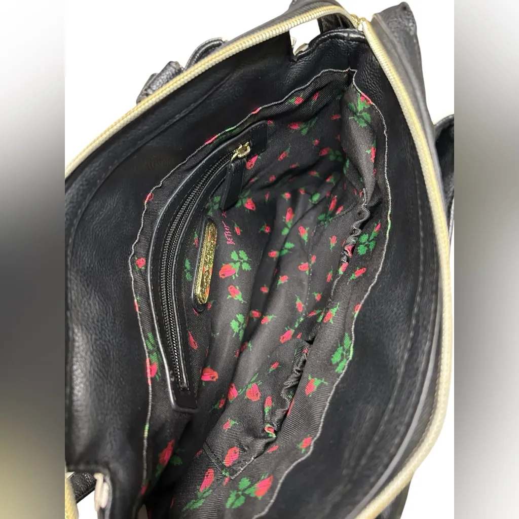 Whimsigoth Kitschy Glam Betsy Johnson Girly Grunge Awning Striped Y2K Crossbody - Image 5