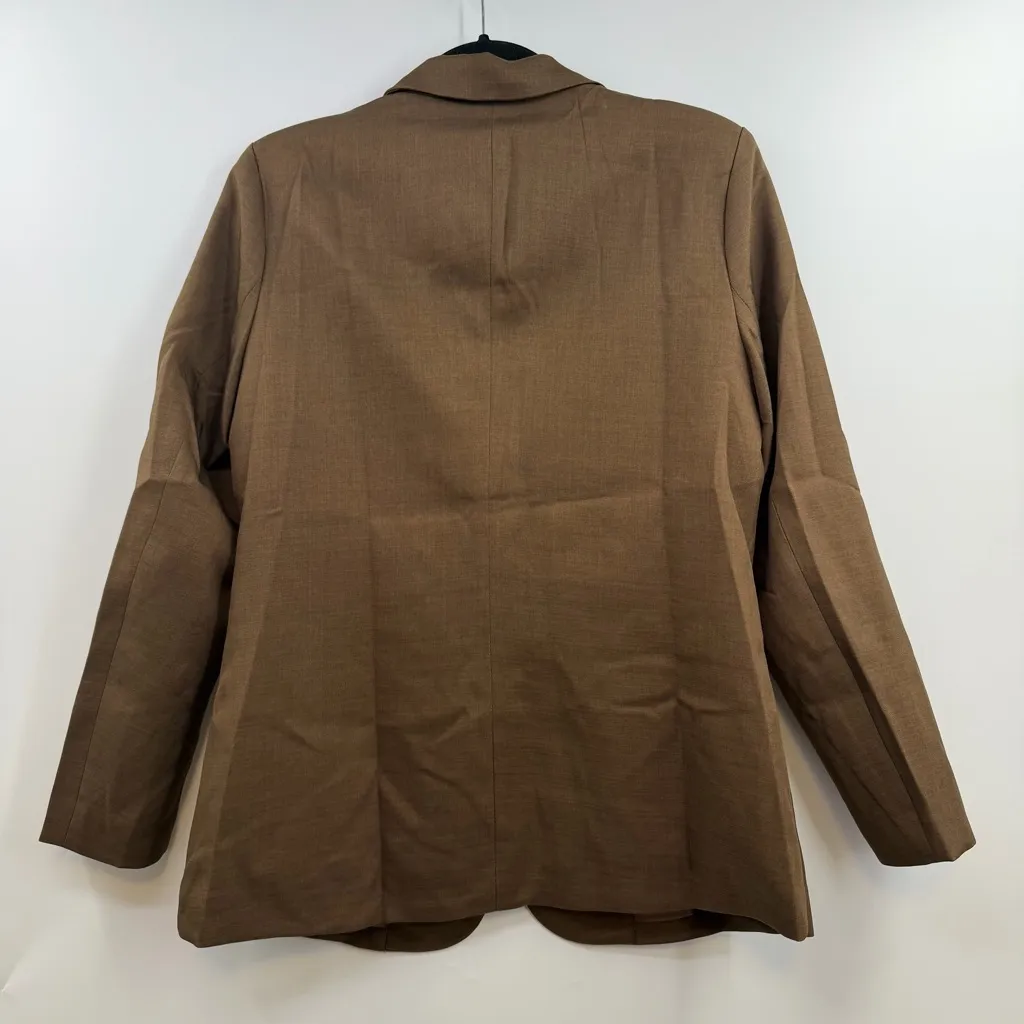 Pretty Garden Chocolate Brown Blazer Women’s M Classic suit Jacket NWT - Image 5