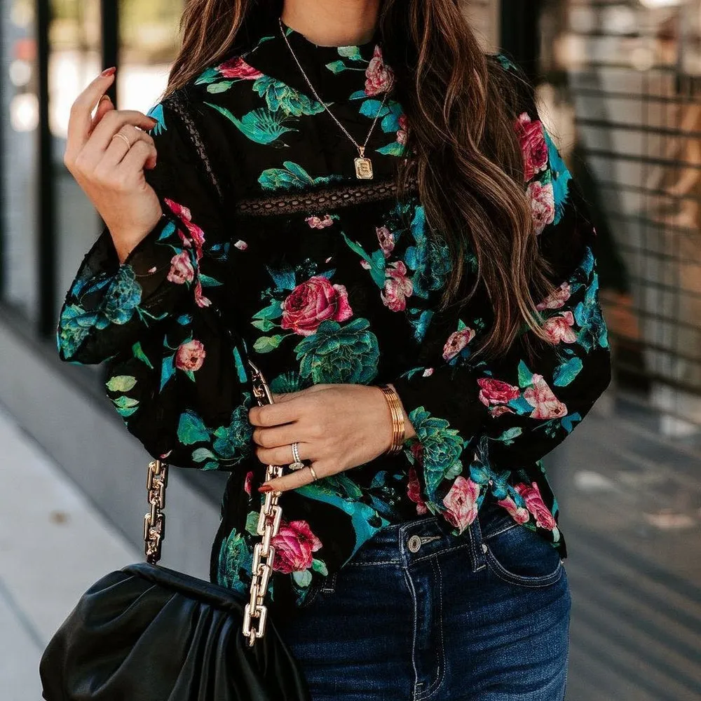 RIOS FLORAL LACE BLOUSE - Image 4