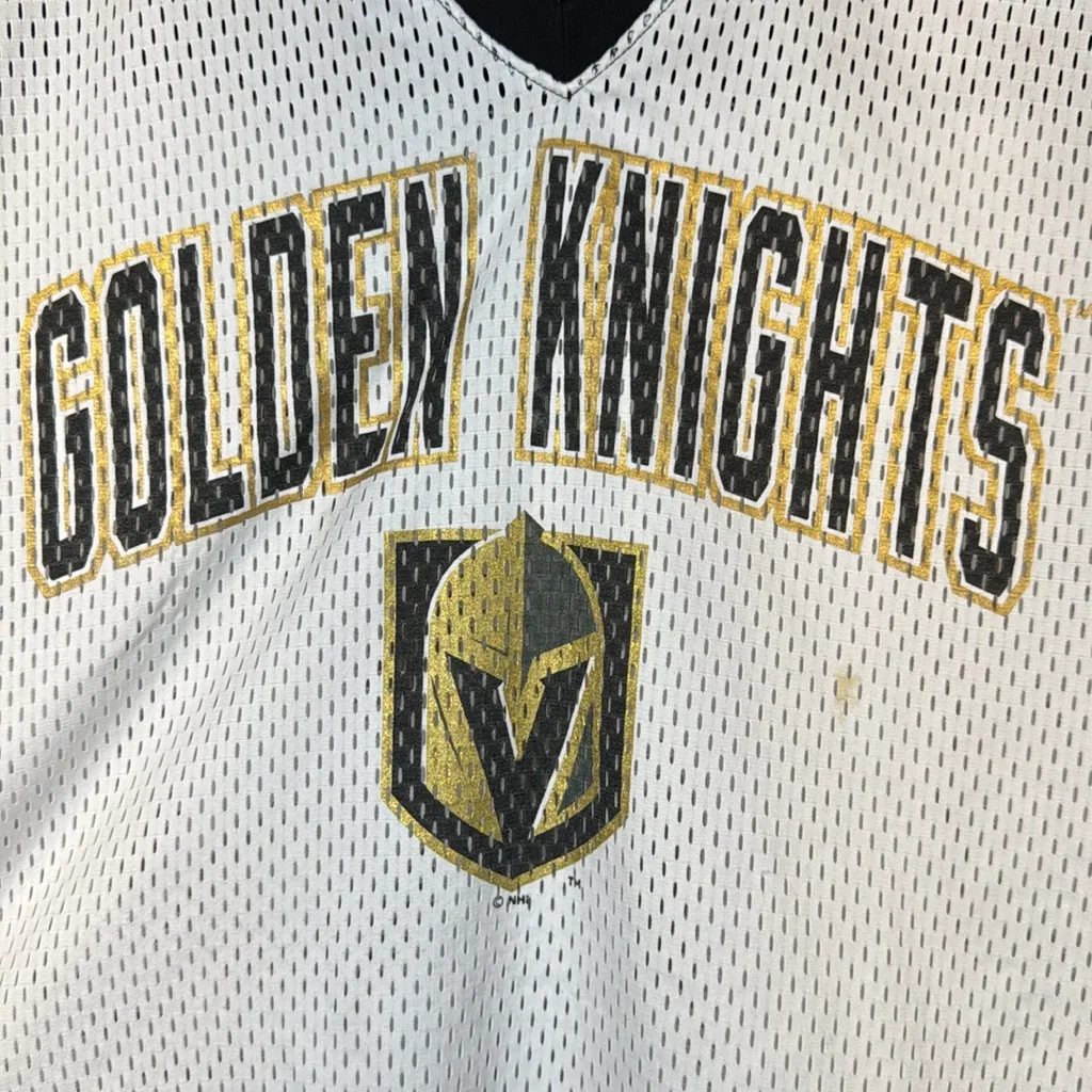 Vegas Golden Knights Hockey 4her by Carl Banks Jersey Top Size 2XL #5681 White - Image 3