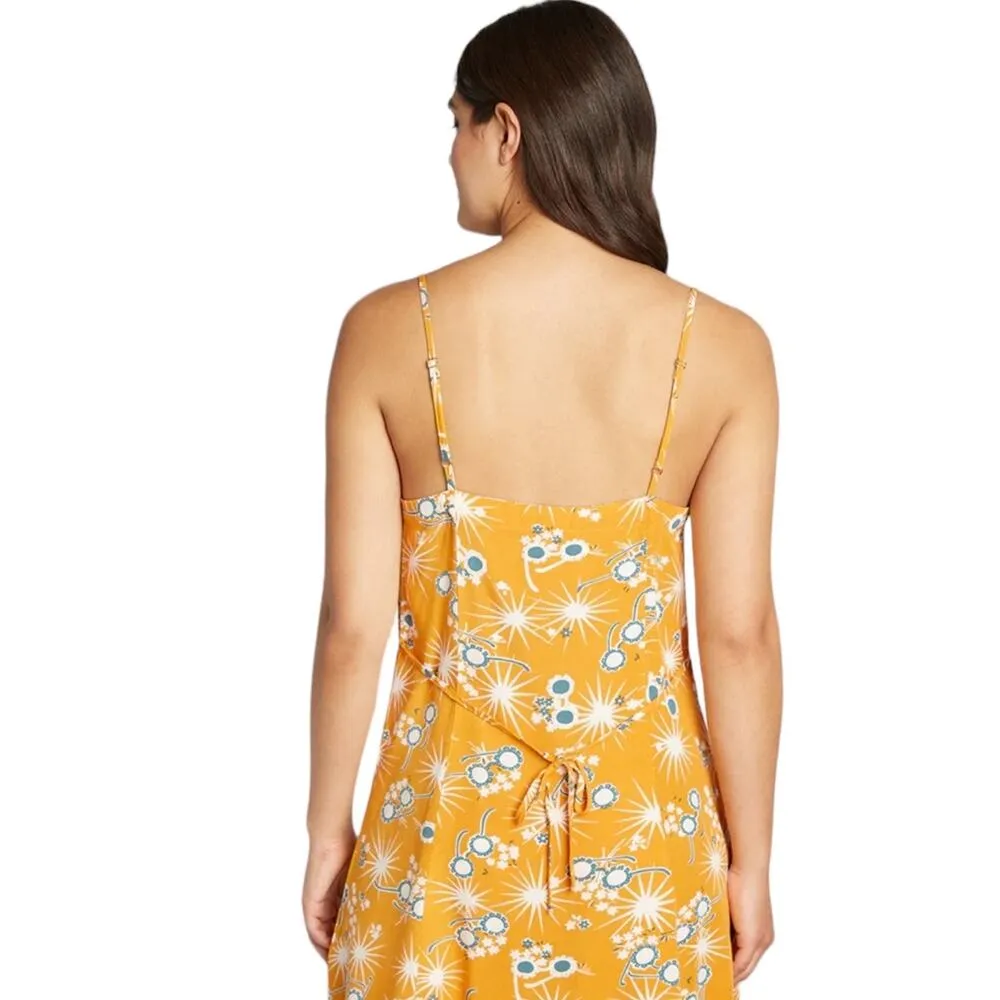 ModCloth Yellow Eyeglass Floral Dress Size Large New - Image 8