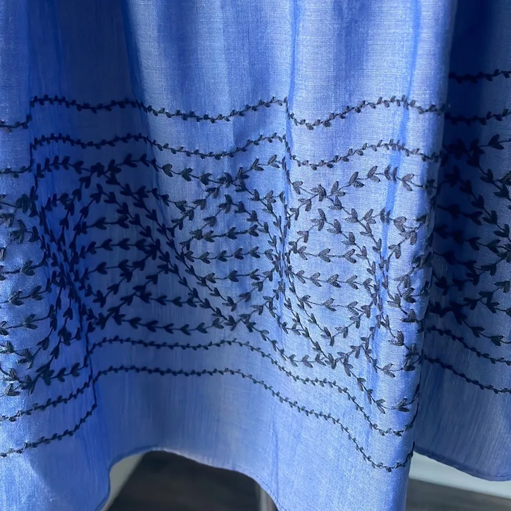 Calypso St. Barth Embroidered Boho Tunic Blouse - Image 4