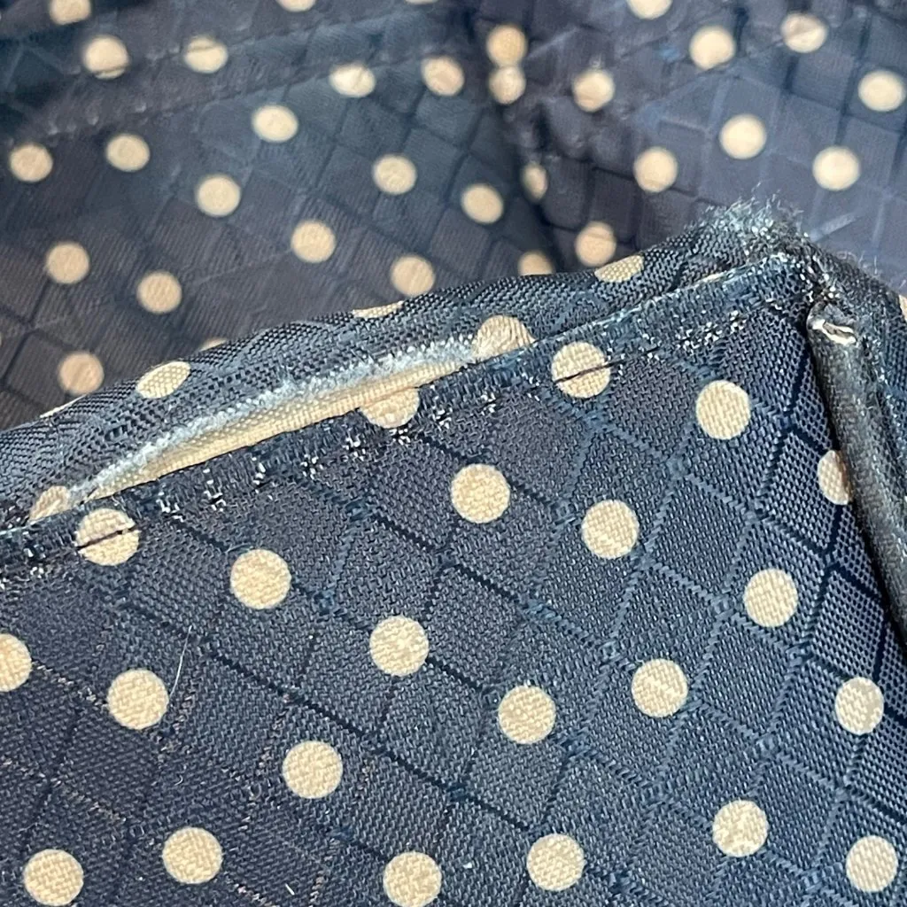 Thirty One Take Two Tote Backpack Navy Dancing Dot Embroidered "M" Diaper Bag‎ Blue - Image 5