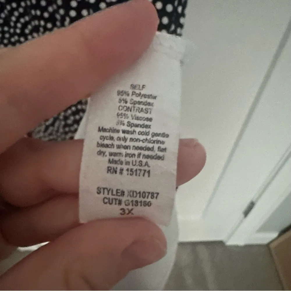 Gilli Women’s Black & White Polka Dot Sleeveless Midi/Tea Length Dress - Image 6