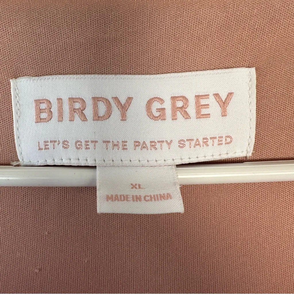 Birdy Grey Yolanda Maternity Dusty Rose Bridesmaid Formal Dress Slit XL - Image 5