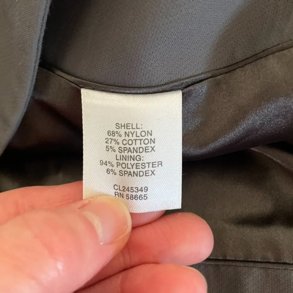 CLASSIQUES ENTIER Gray Grey Pleated Pleat Zipper Detail Tulip Skirt Pencil Skirt - Image 7