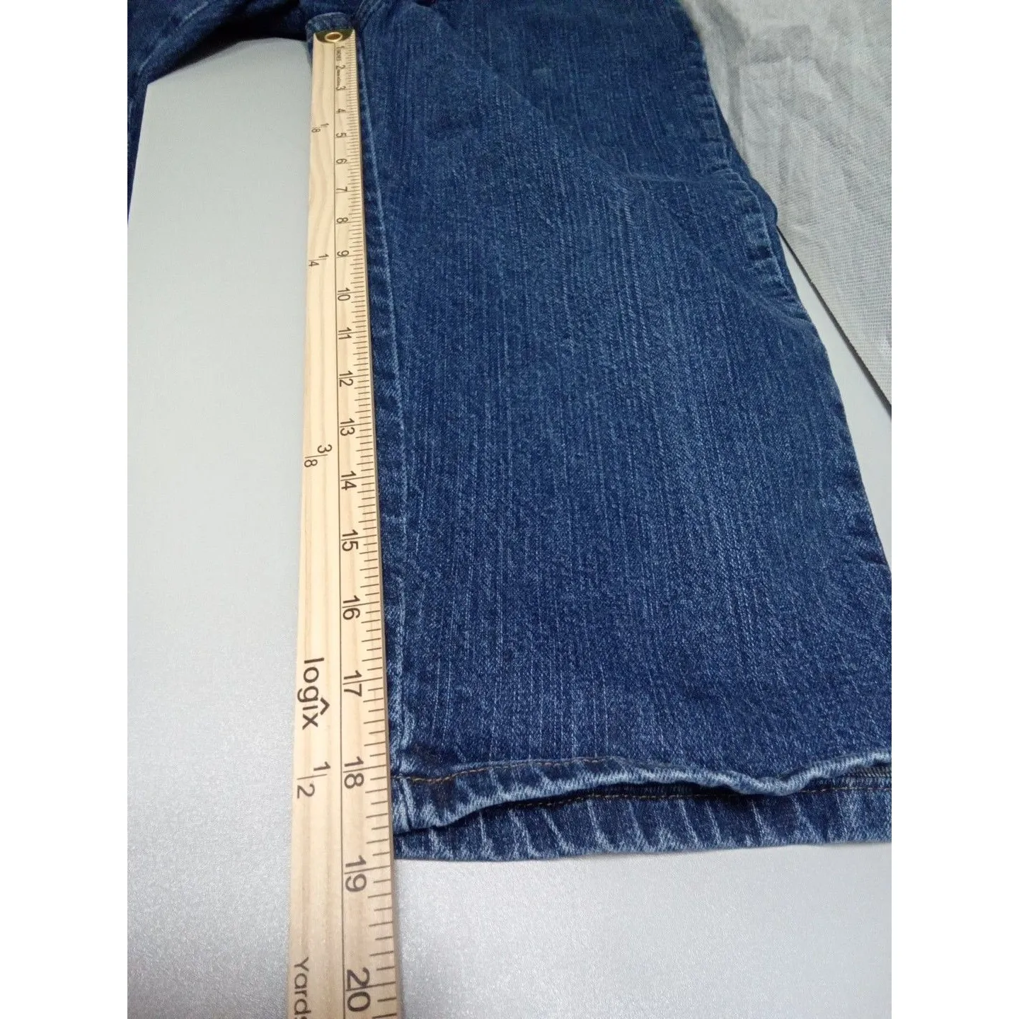 Riders women‎ size 10P capri cropped denim Blue - Image 12