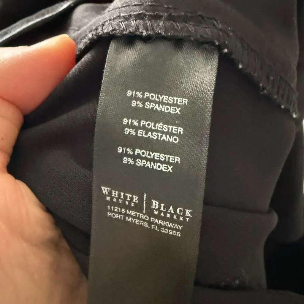 White House Black Market Women’s 10 Black Cropped Dress Pants - Image 8
