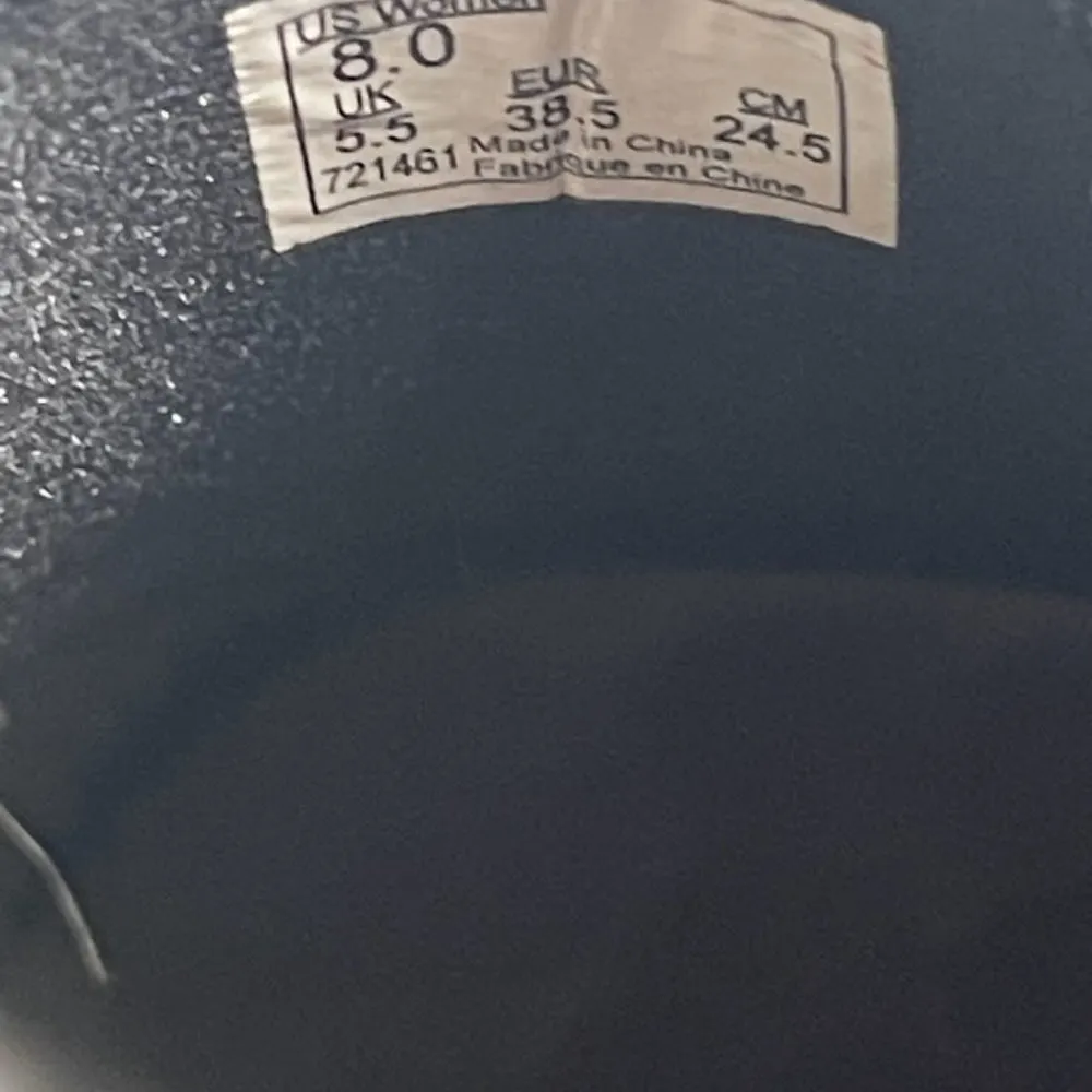 Women's Slip On Perf Black Leather Skateboard Sneakers Shoes Size 8 - Image 6