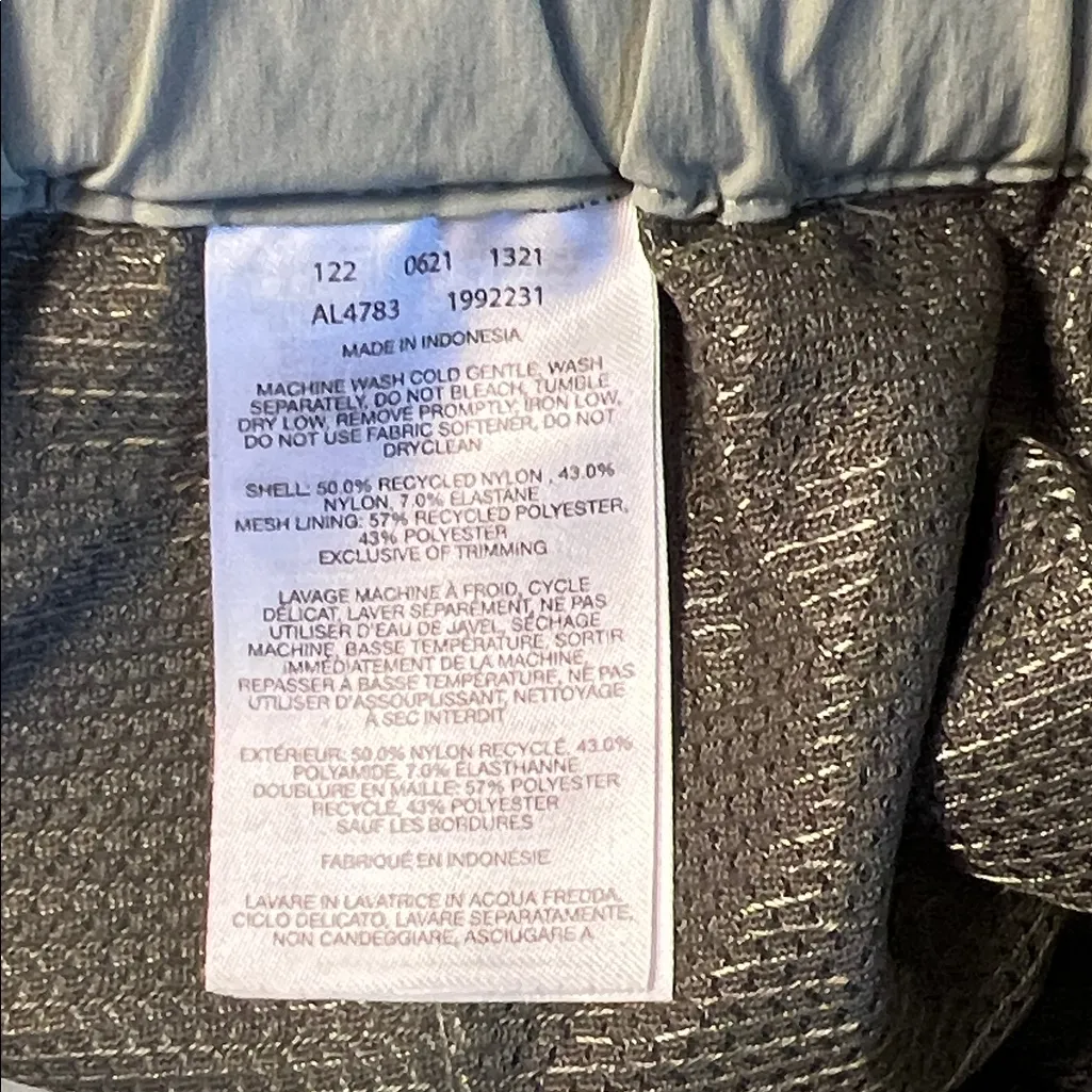 Columbia Women's Trail Rain Hiking Belted Outdoor Activewear Nylon Pants Size 10 Green - Image 4