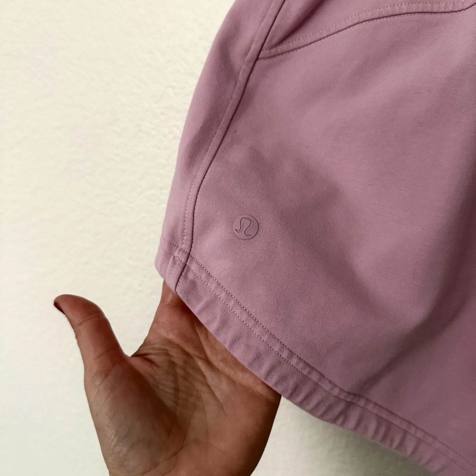 [Lululemon] Velvet Dust Inner Glow High Rise Stretch French Terry Shorts Size 10 - Image 10