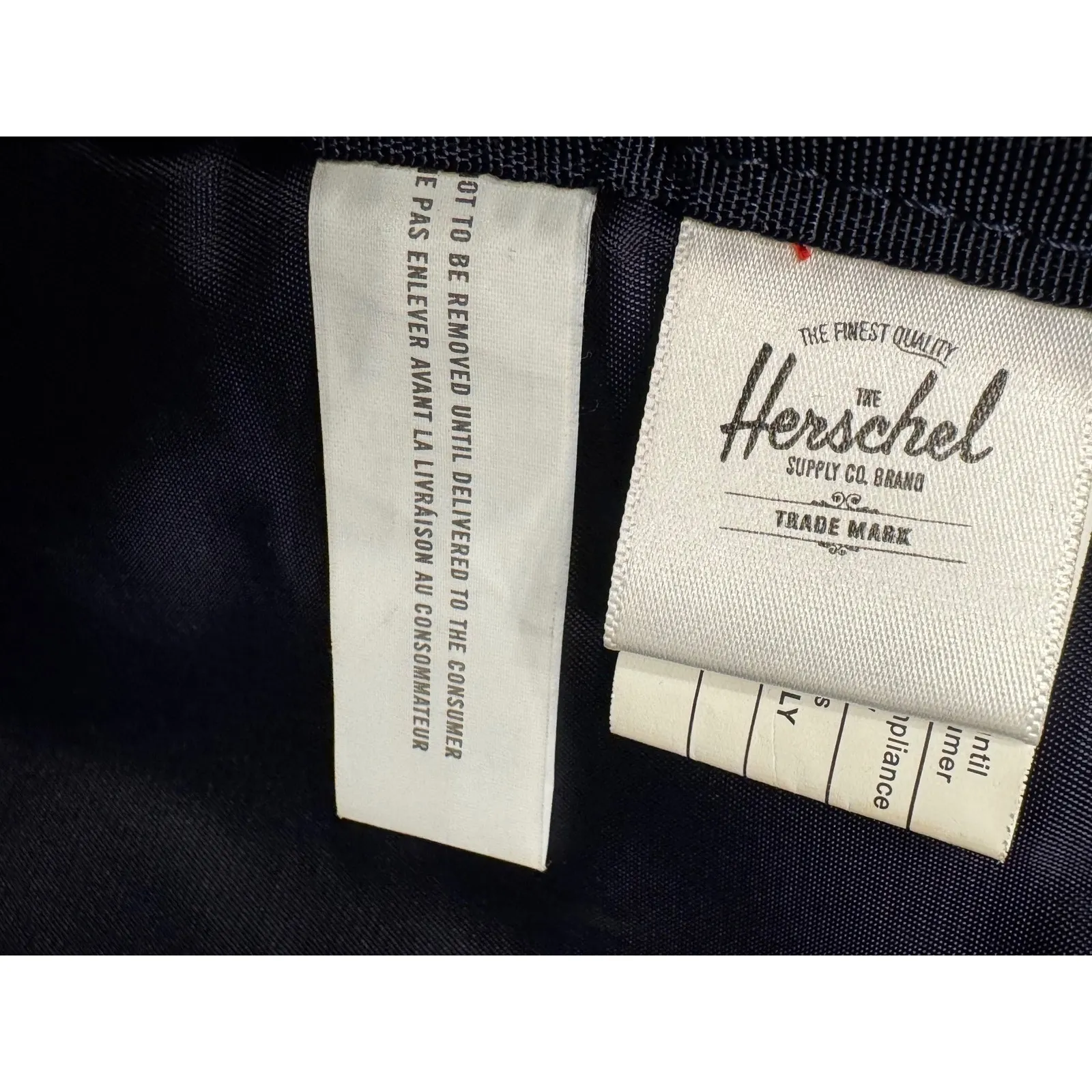 Herschel Supply Co. Black Velvet Backpack Classic Everyday Bag - Image 6