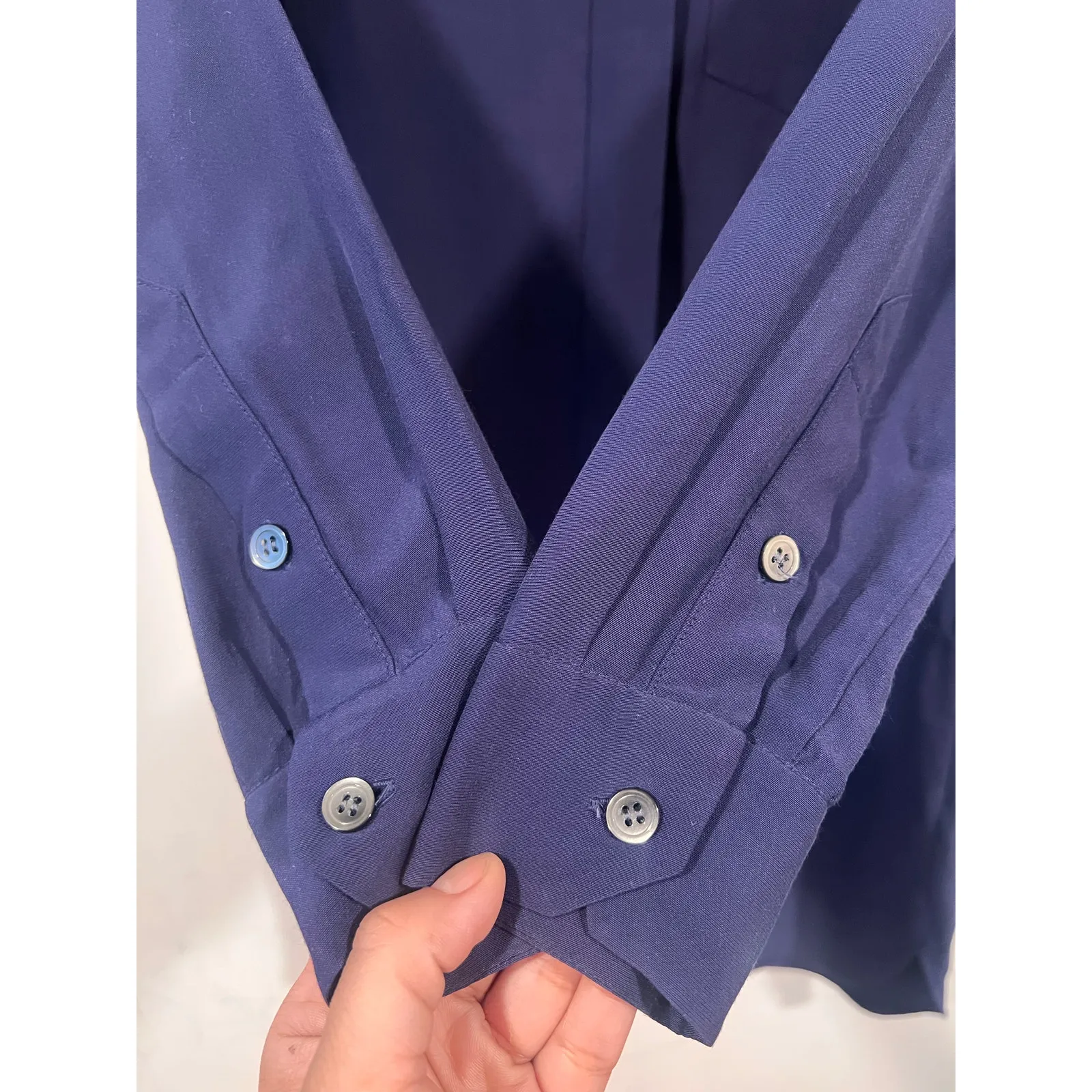 Madewell Mini Shirt dress Navy Extra Small Business Casual Office - Image 6