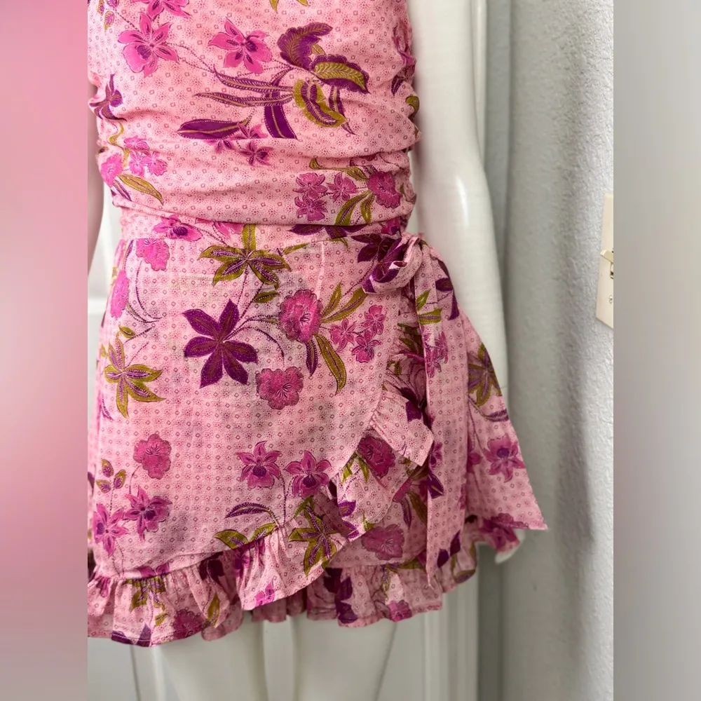 Olivaceous 100% Cotton Soft Girl Blush Pink Strapless Romper Size Large F54 - Image 4