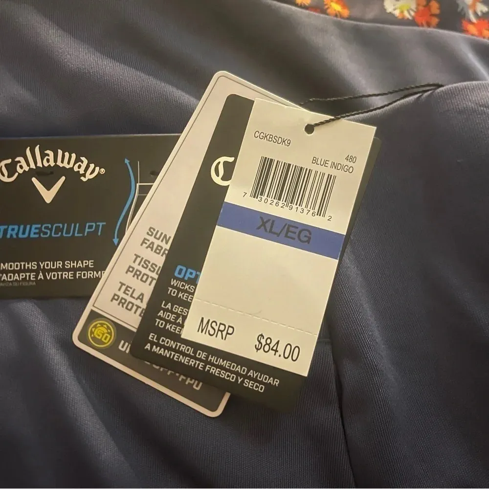 Callaway Tennis Golf Pickleball Skirt Skort TrueSculpt Opti Dri Floral Size XL - Image 5