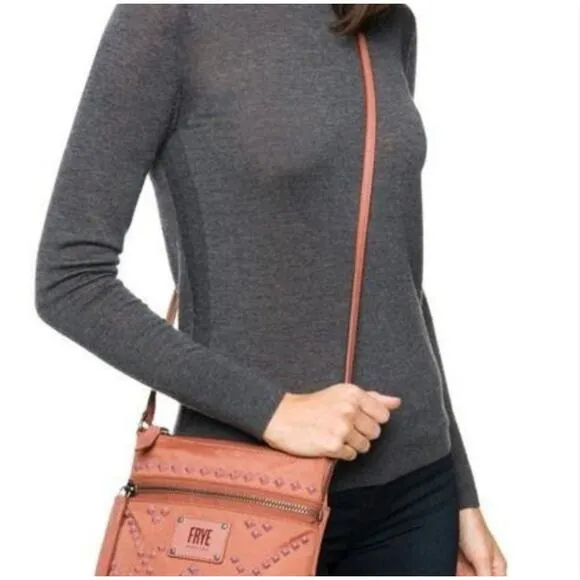 Frye Studded‎ Nylon Crossbody w/Leather strap - Image 2