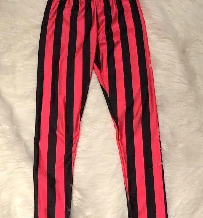 Amazon Black and Pink Stripe Leggings  - Image 7