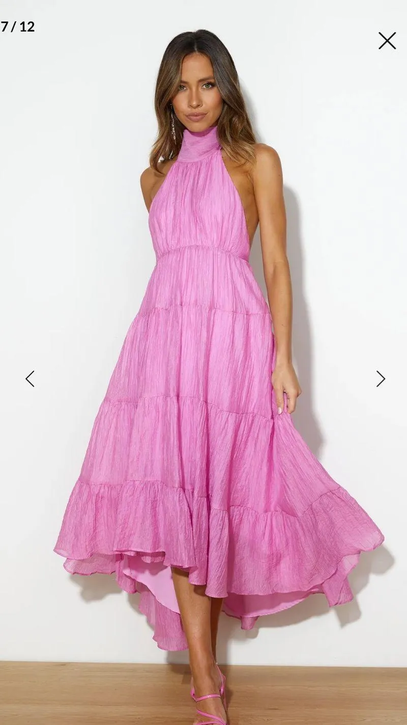 Hello Molly Pink-Purple Maxi Dress - Image 7