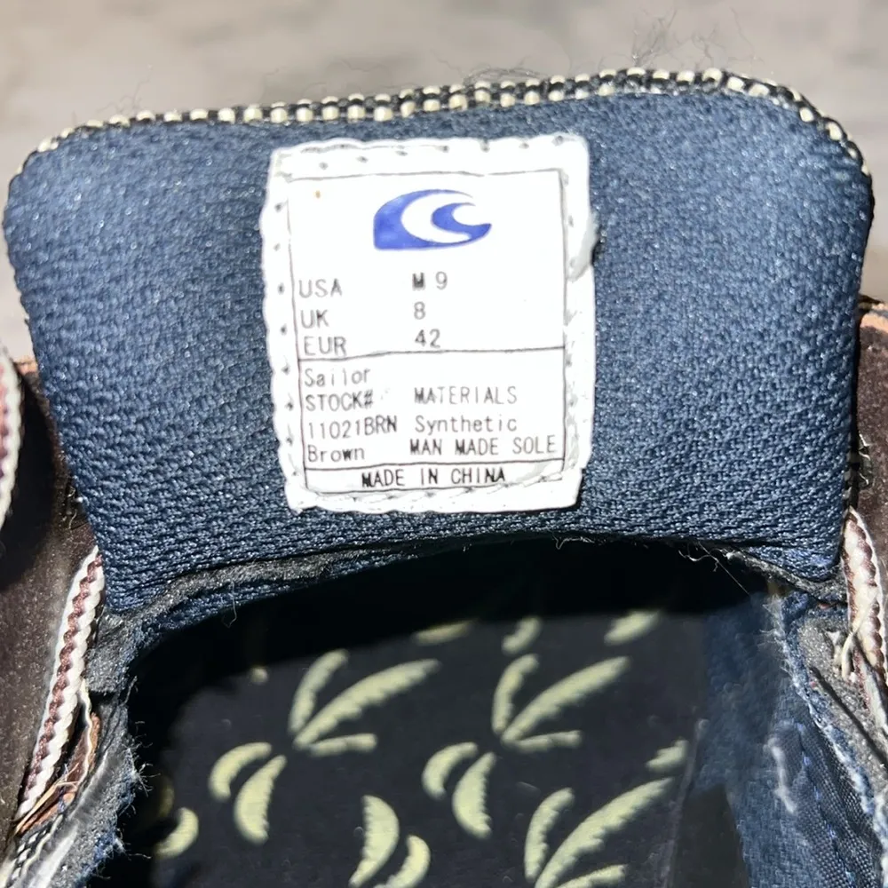 Men’s Island Surf Boat Sailor Shoes Brown 9M Size 9 - Image 8