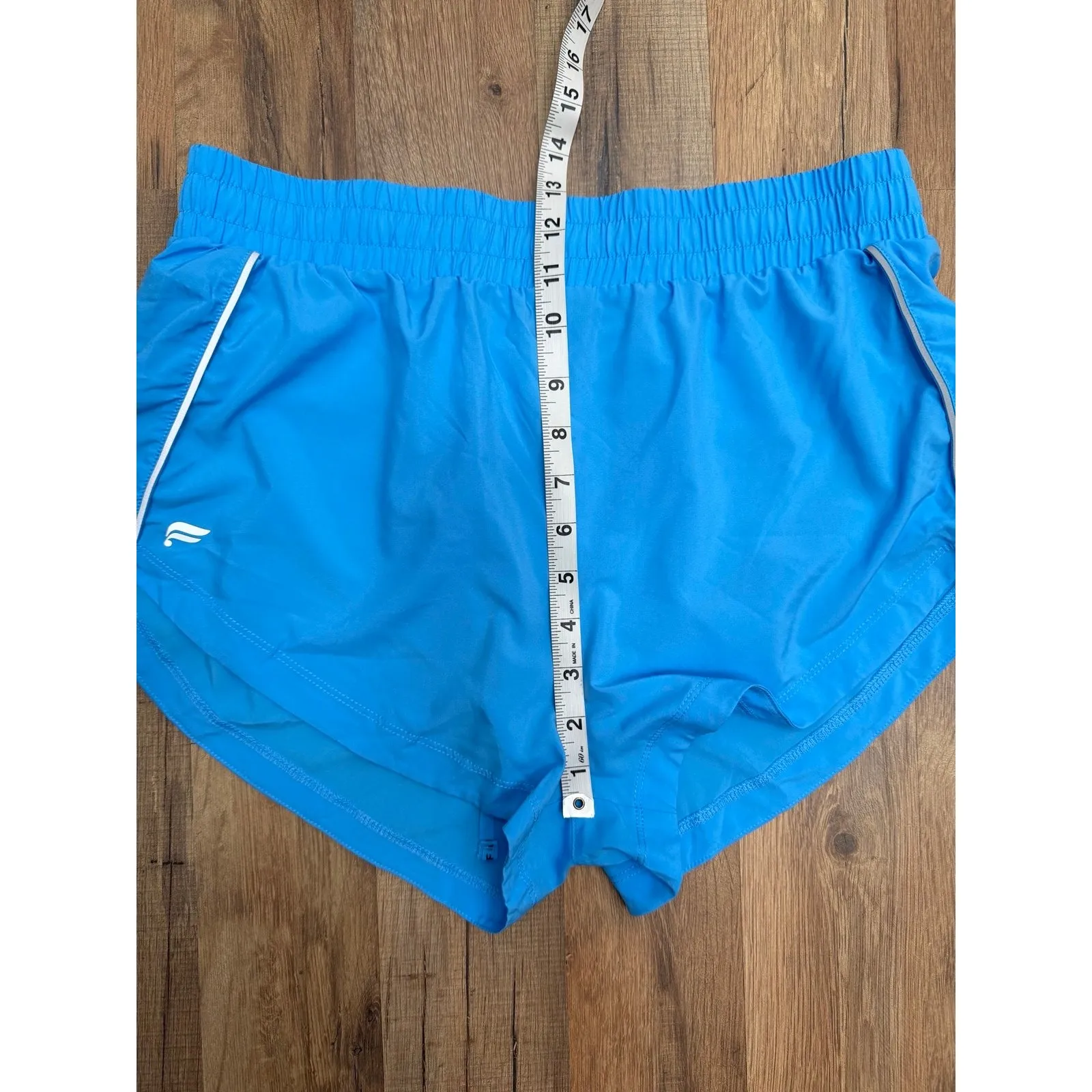 Fabletics Blue Running Shorts Women's M Lined Athletic Quick-Dry Split Hem - Image 6