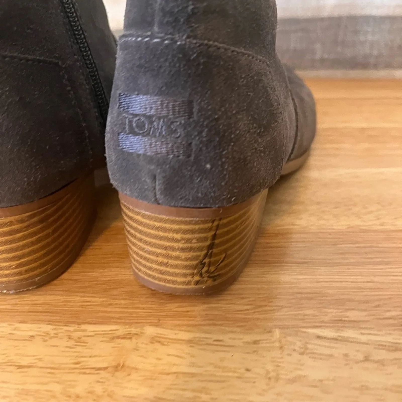 Toms Leila Gray Ankle Boots Size‎ 5 - Image 7