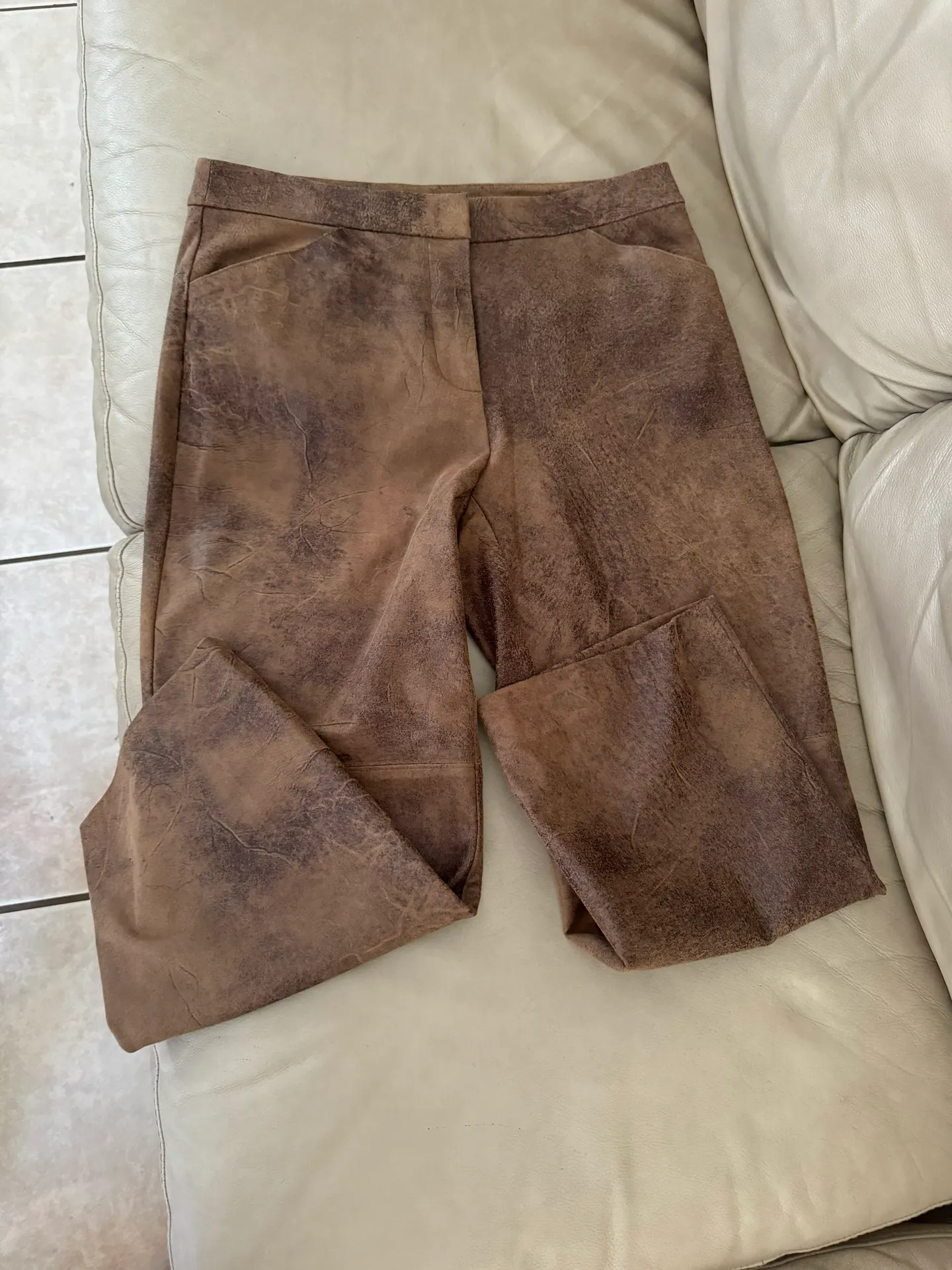 NWOT Chico’s Faux-Suede Wide Crop Pants  - Image 6