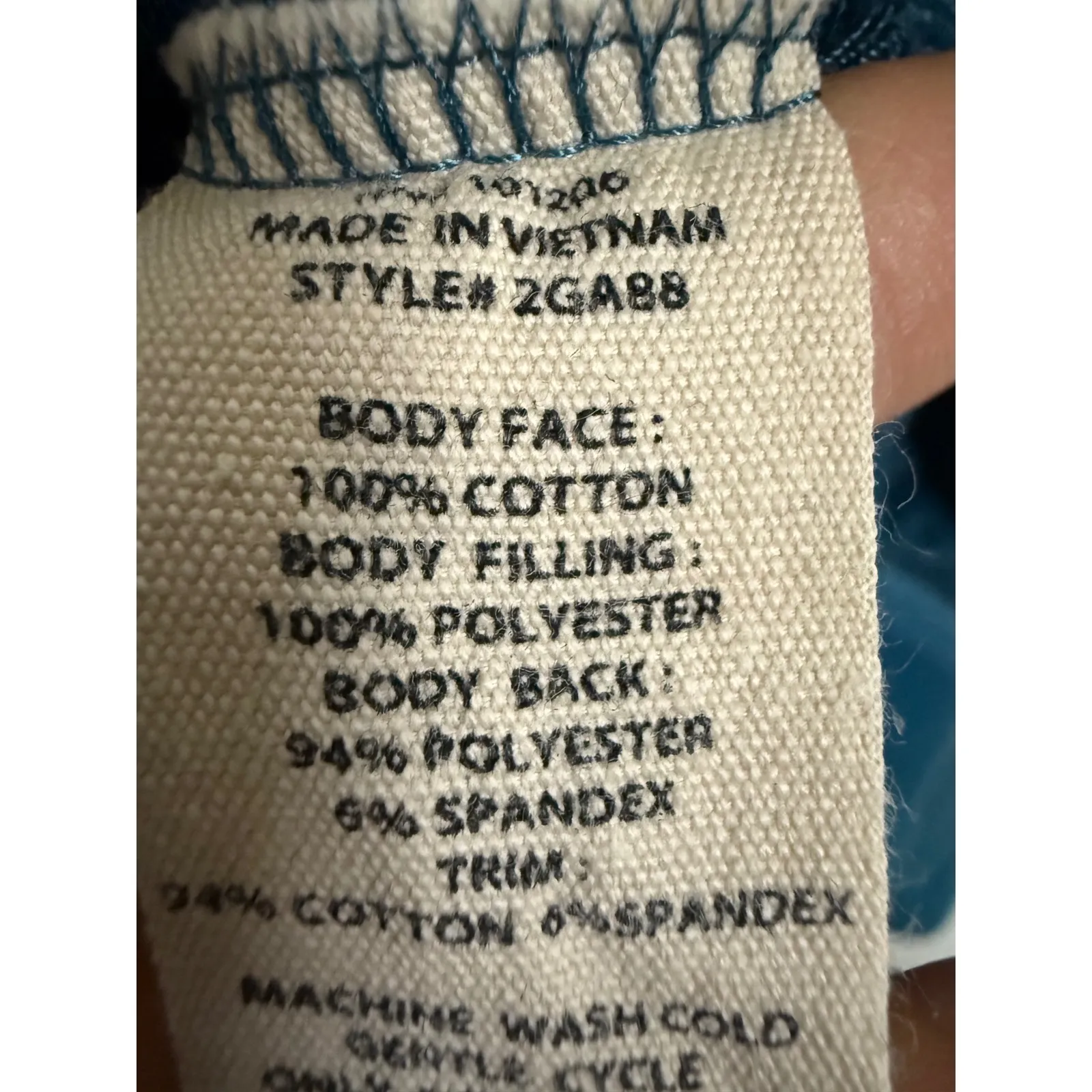 Soft Surroundings Blue VNeck 100% cotton collared pullover sweater Size XS - Image 7