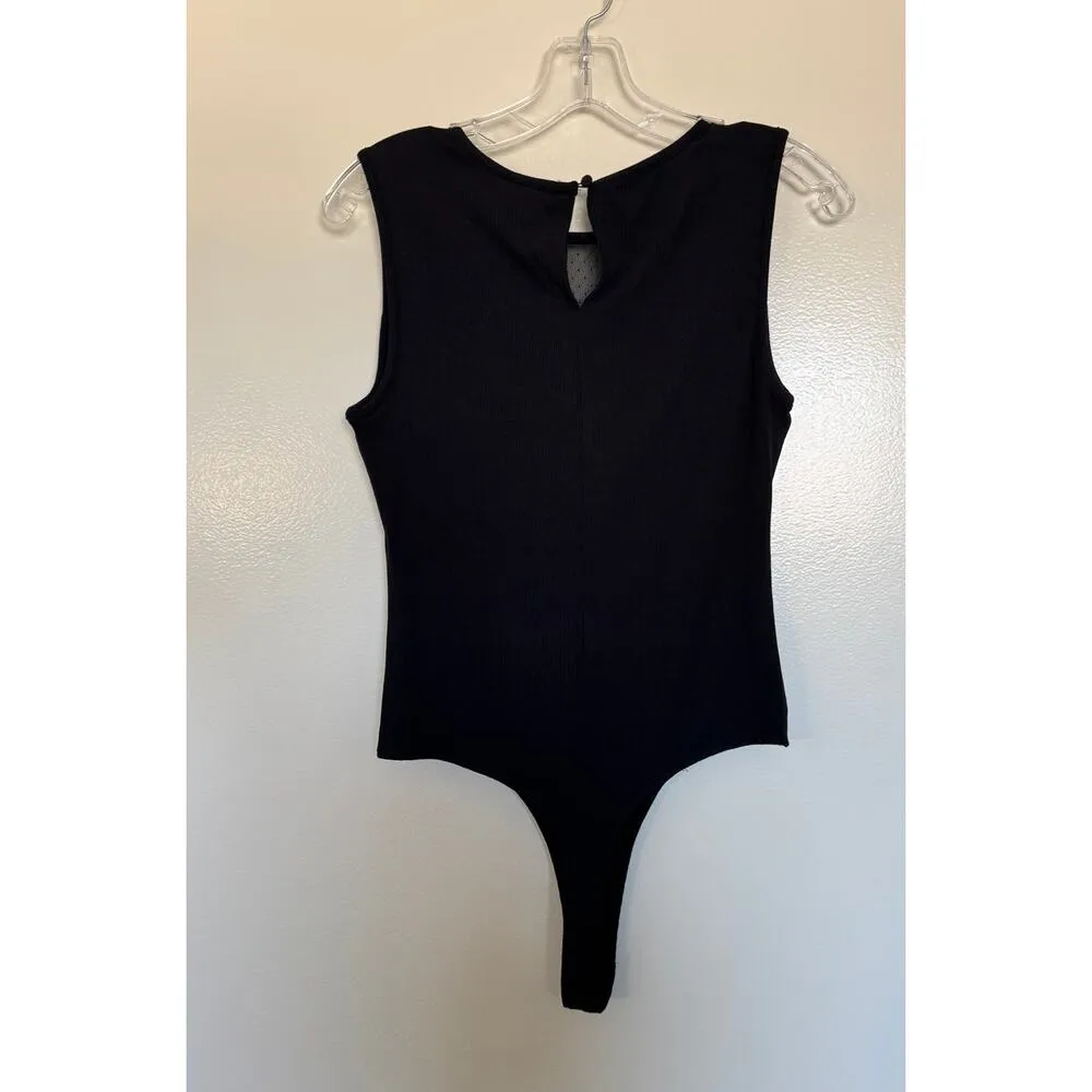 NWT Paige Black Layla Bodysuit Size Medium - Image 4