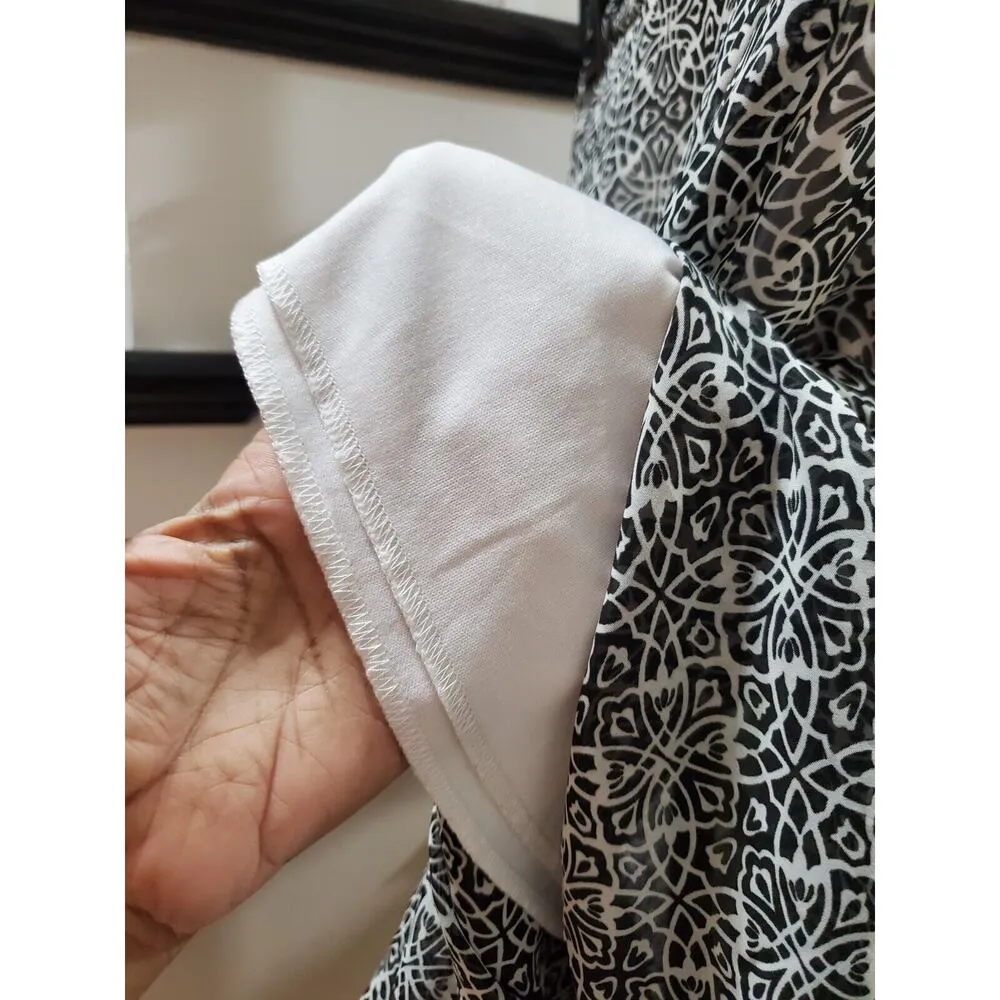 Heart Soul Women Brown Polyester Ruffle Comfort Elastic Waist Midi Skirt Size XS - Image 3