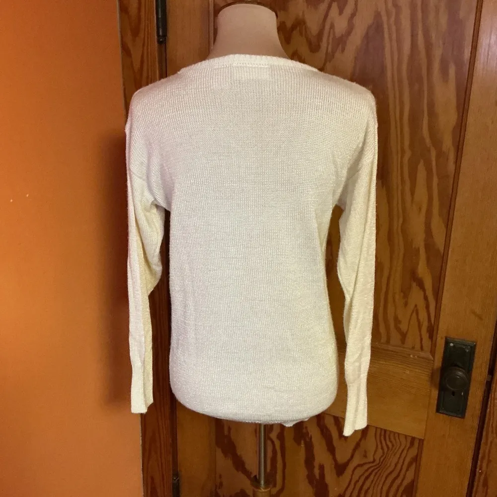 Vintage 80s sequined beaded sweater - Image 9