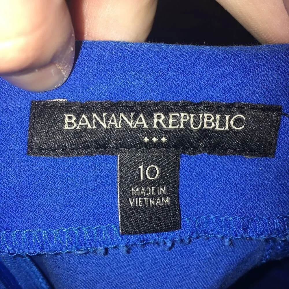 Banana Republic factory size 10 bright blue pencil skirt - Image 2