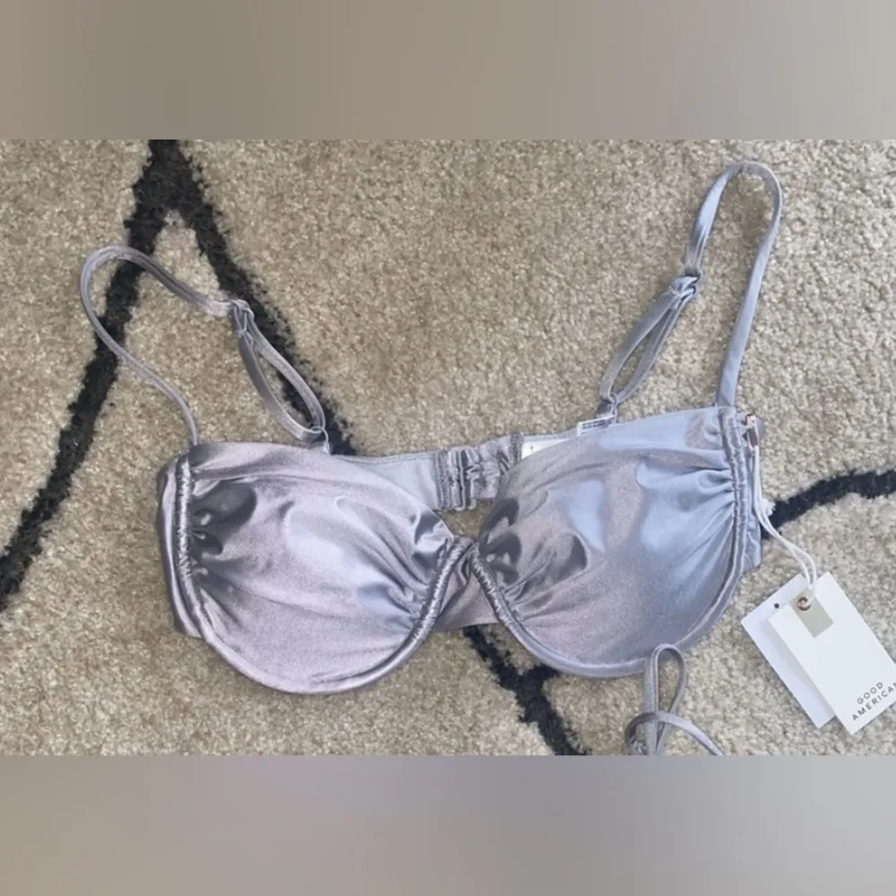 Good American Silver Bikini Top - Image 2