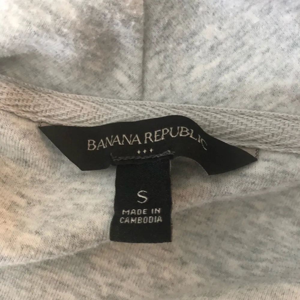 Banana Republic Heather Gray Full Zip Knit Jacket Sz. S Shawl Collar Pockets - Image 6