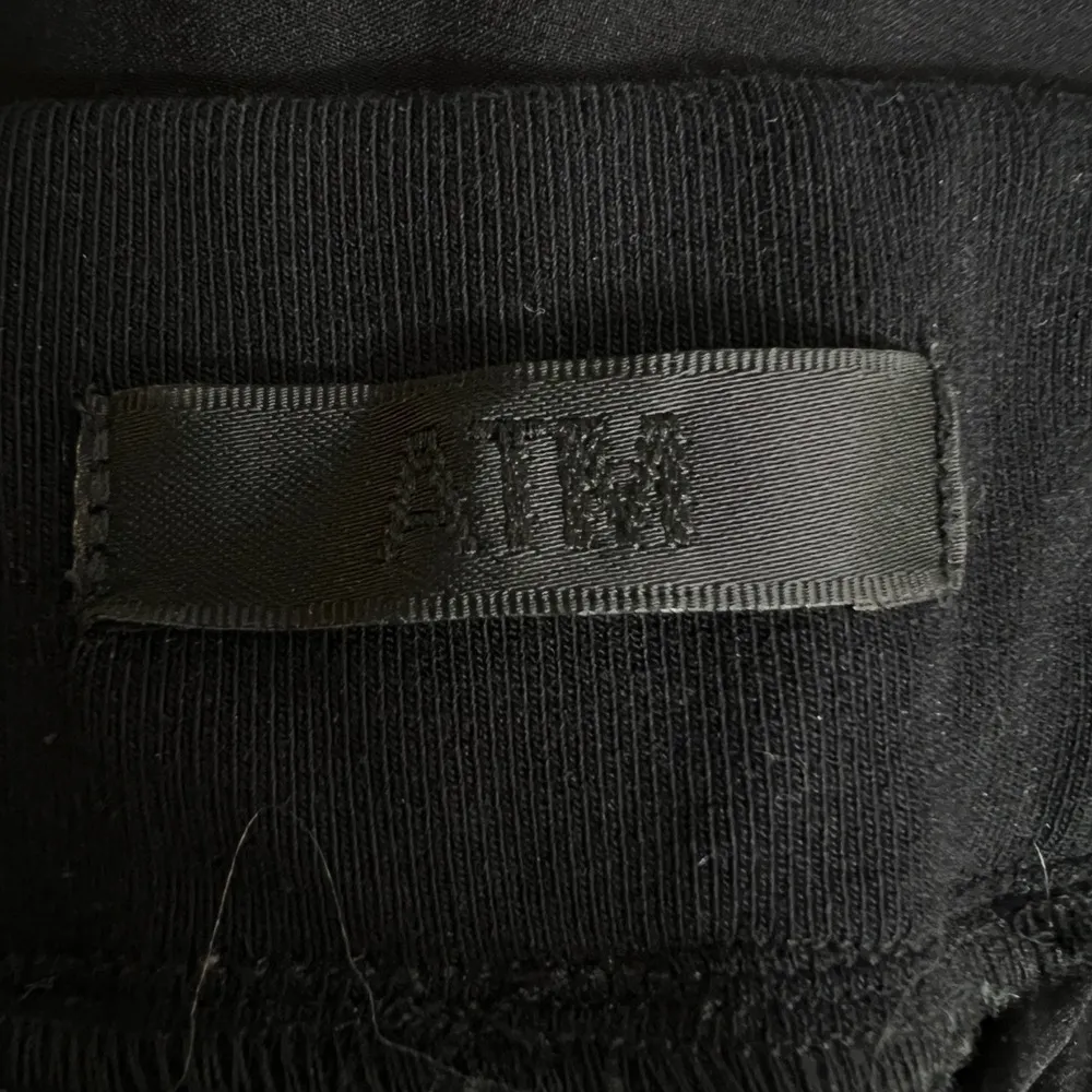 ATM Silk Jogger Pants Black Elastic Waistband Tapered Lounge Minimalist Lux XS - Image 7