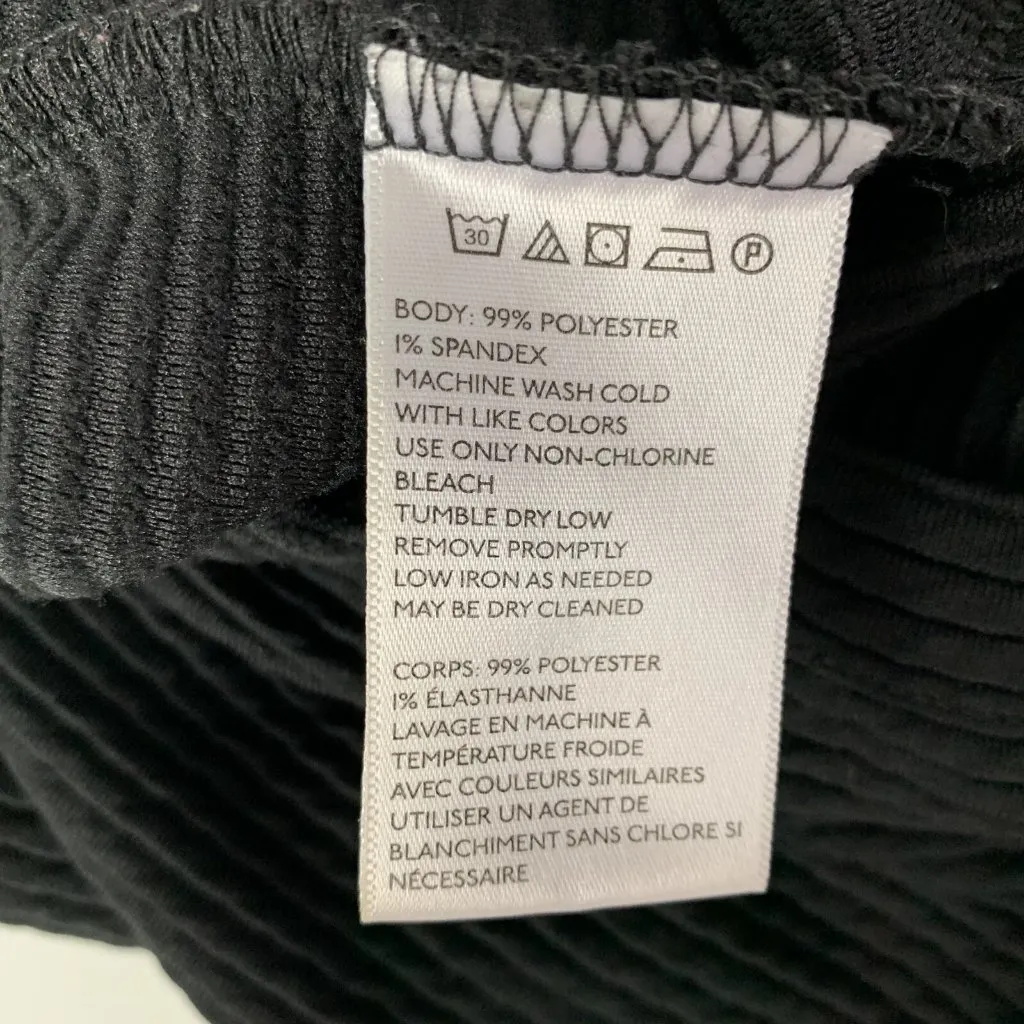 Urban Outfitters Cooperative Skirt Medium Black Elastic Waist A‎ Line - Image 5