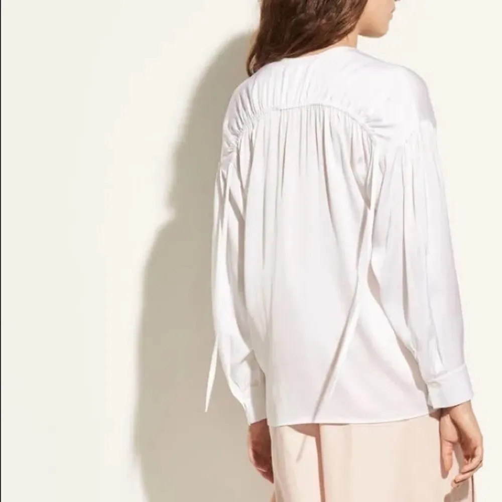 Vince • Ruched Back Split Neck Blouse - Image 43