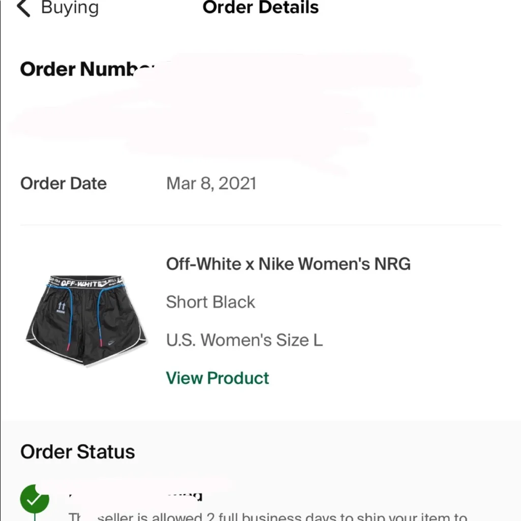 Off White x Nike Shorts - Image 4