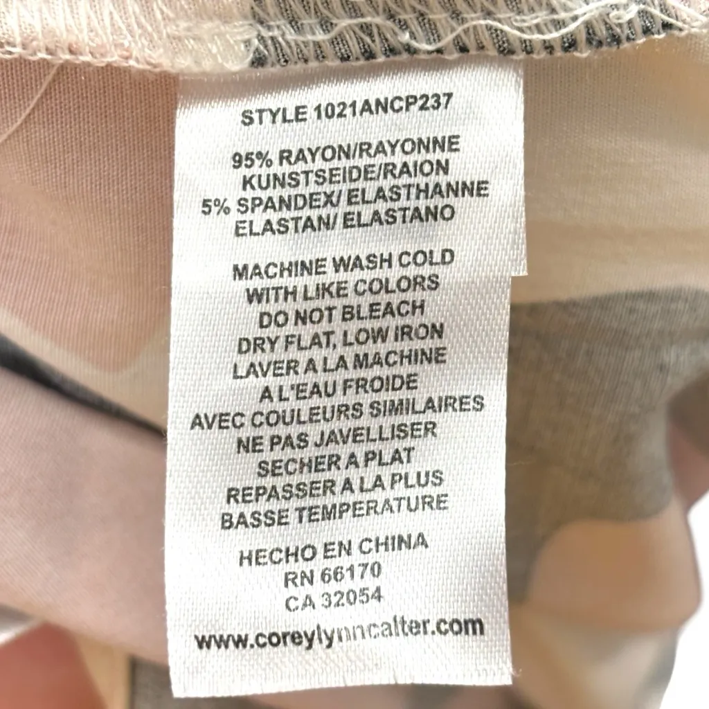 Corey Lynn Calter Anthropologie Abstract Wide Leg Flowy boho Pants Women Size XS Black - Image 6