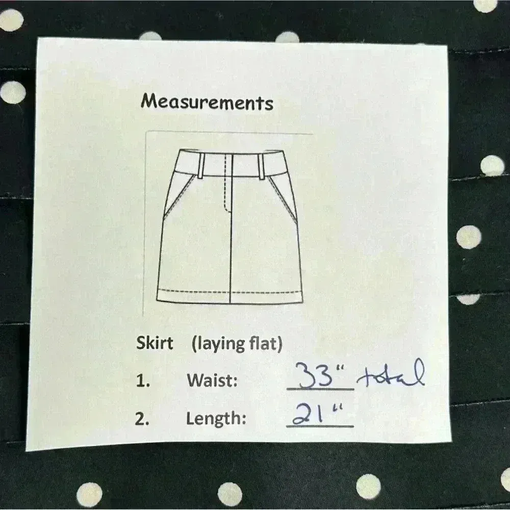 White House Black Market Women's Polka Dot Ruffle Pencil Skirt Size 8 - Image 9