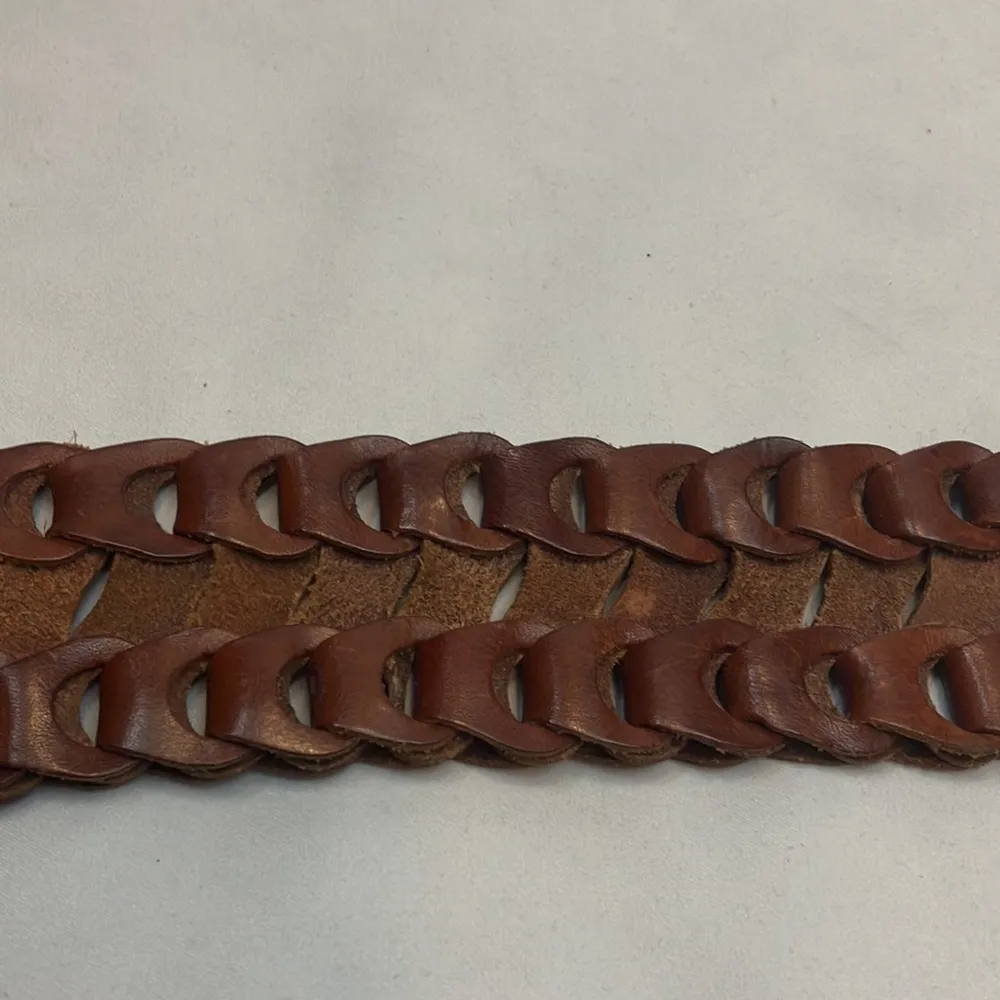 Brown leather woman’s belt made in Turkey size medium - Image 7