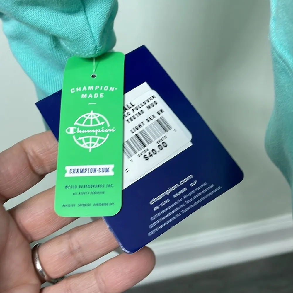 Champion Reverse Weave Mint Crewneck Sweatshirt Small NEW - Image 4